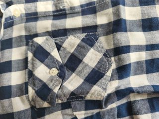 Set camicia a quadri e shorts in denim