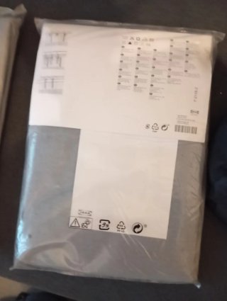 Cortinas IKEA Grises Nuevas (2x)