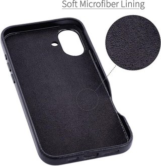 Dockem Custodia in Pelle Genuina V2 per iPhone 16 Plus