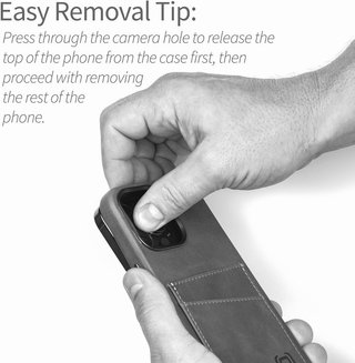 Dockem Custodia in Pelle Genuina V2 per iPhone 16 Plus