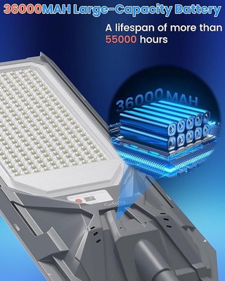 Gefolly Farola Solar Exterior 6500K sensor IP67