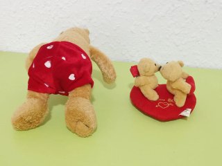 2 Peluches Pequeños Corazón