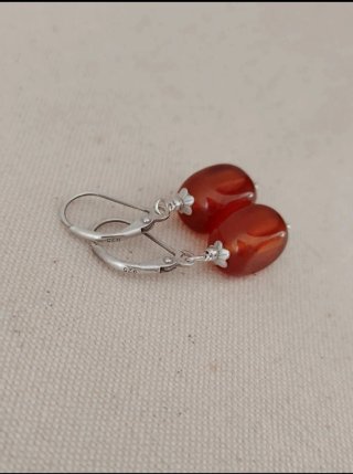 Pendientes Ágata Cornalina Persa