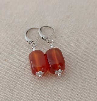 Pendientes Ágata Cornalina Persa