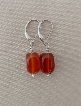 Pendientes Ágata Cornalina Persa