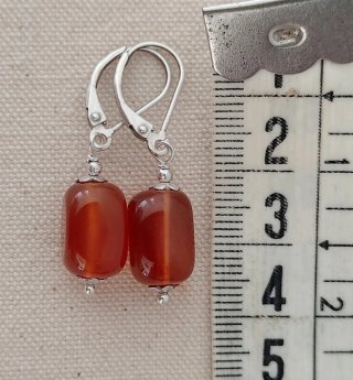 Pendientes Ágata Cornalina Persa