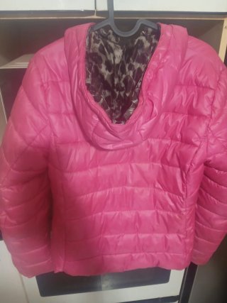 Chaqueta rosa acolchada mujer talla M