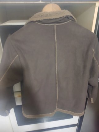 Chaqueta mujer marrón con forro polar