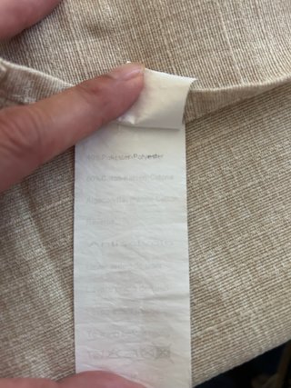 Tovaglia beige cotone 60% e poliestere