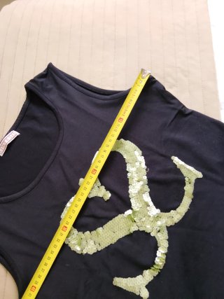 Camiseta sin mangas Cortefiel lentejuelas