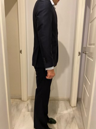 Traje azul marino