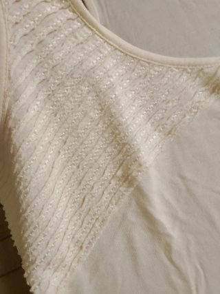 Camiseta sin mangas Tintoretto beige
