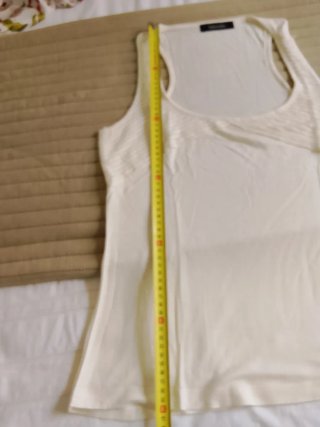 Camiseta sin mangas Tintoretto beige