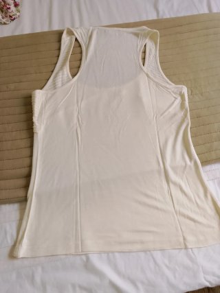 Camiseta sin mangas Tintoretto beige