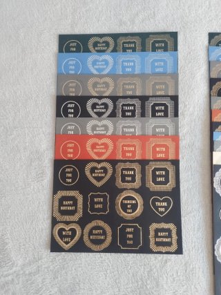 19 hojas de toppers troquelados Kanban Craft.Nuevo