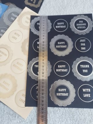 19 hojas de toppers troquelados Kanban Craft.Nuevo