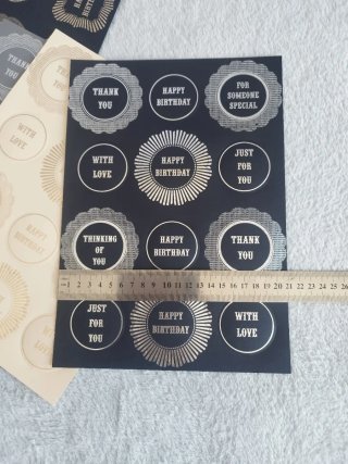 19 hojas de toppers troquelados Kanban Craft.Nuevo