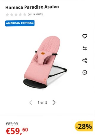 Hamaca Asalvo Paradise Rosa