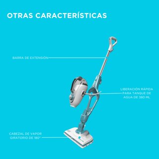 Mopa a Vapor Black Decker 1300W