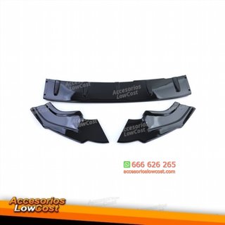 Spoiler delantero labio negro brillante para VW G