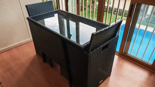 Conjunto mesa y sillas terraza