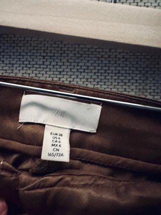 Pantaloni cargo H&M raso viscosa marrone