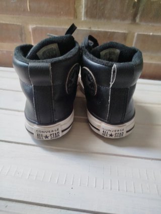 Converse niño negro piel