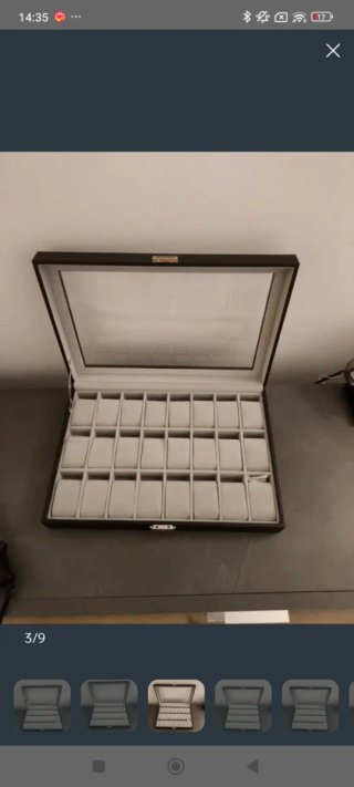 Scatola porta orologi 24 posti