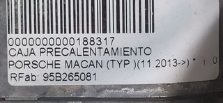 PORSCHE MACAN (TYP ) * CAJA PRECALENTAMIENTO