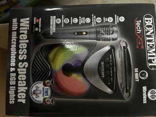 Altavoz Bontempi Inalámbrico con Micrófono y Luces