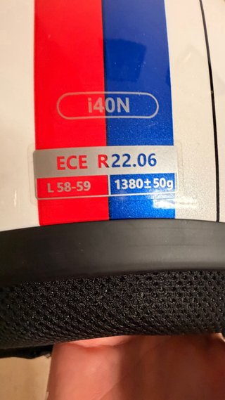 Casco HJC i40n Azul, Rojo y Blanco