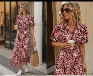 Vestido estampado animal print  a estrenar .