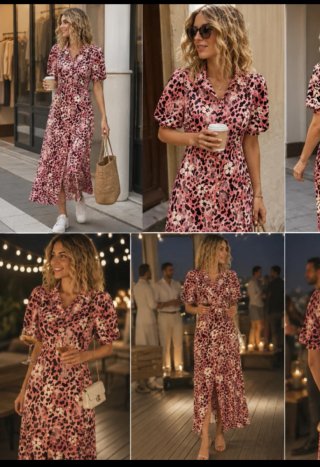 Vestido estampado animal print  a estrenar .