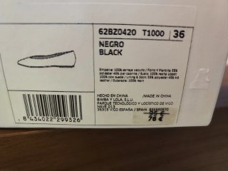 Bimba y Lola Zapatos Planos Negros