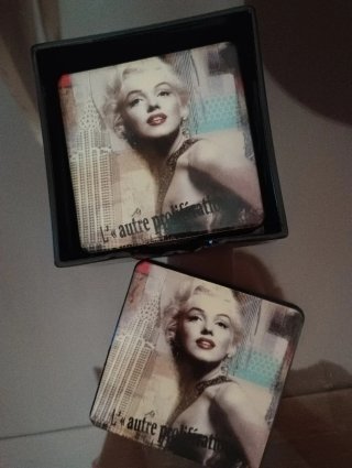 Bandeja y posavasos Marilyn Monroe