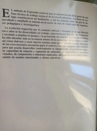 Expresión corporal , bases para una programación T