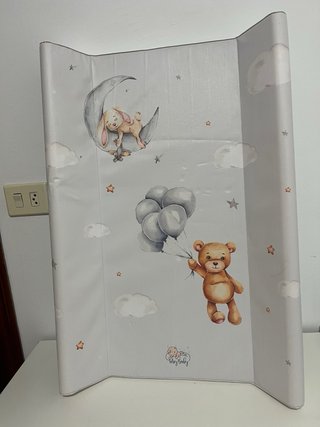 Cambiador bebé con diseño de osito y luna