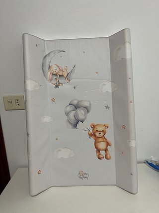 Cambiador bebé con diseño de osito y luna