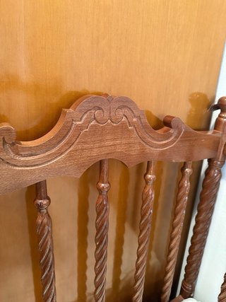 Cuna clásica de madera + colchón