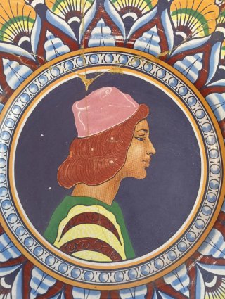 Piatto decorativo Umbria Rinascimento, ceramica