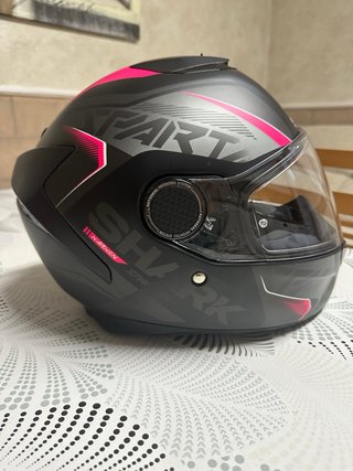 Casco Shark Spartan Talla M Negro/Rosa