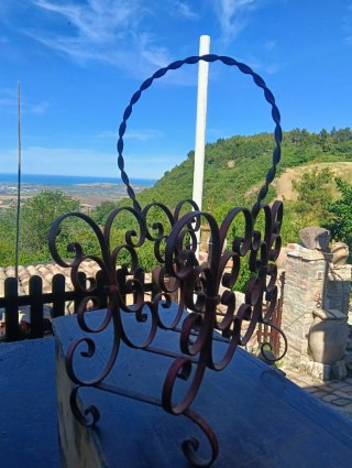 Portariviste ferro battuto primi '900