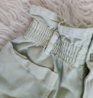 Pantalón corto paper bag Zara