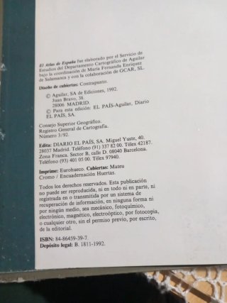 Atlas de España coleccion el Pais