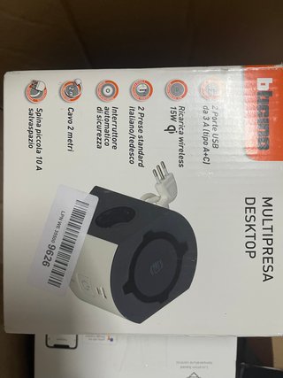Multipresa Blucina Desktop 2 USB 15W