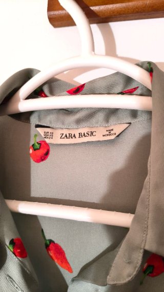 Camisa Zara Estampado Pimientos