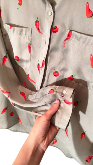 Camisa Zara Estampado Pimientos