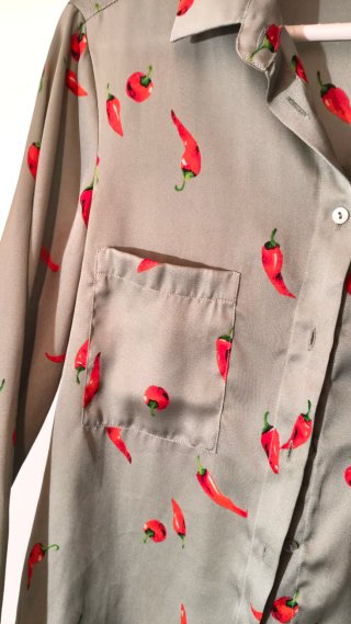 Camisa Zara Estampado Pimientos