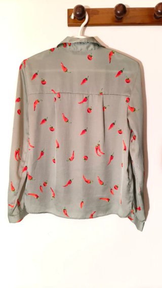 Camisa Zara Estampado Pimientos