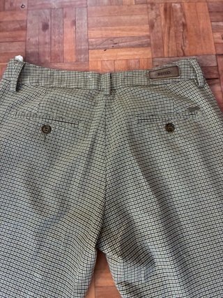 Pantalón principe de gales pitillo estampado T40